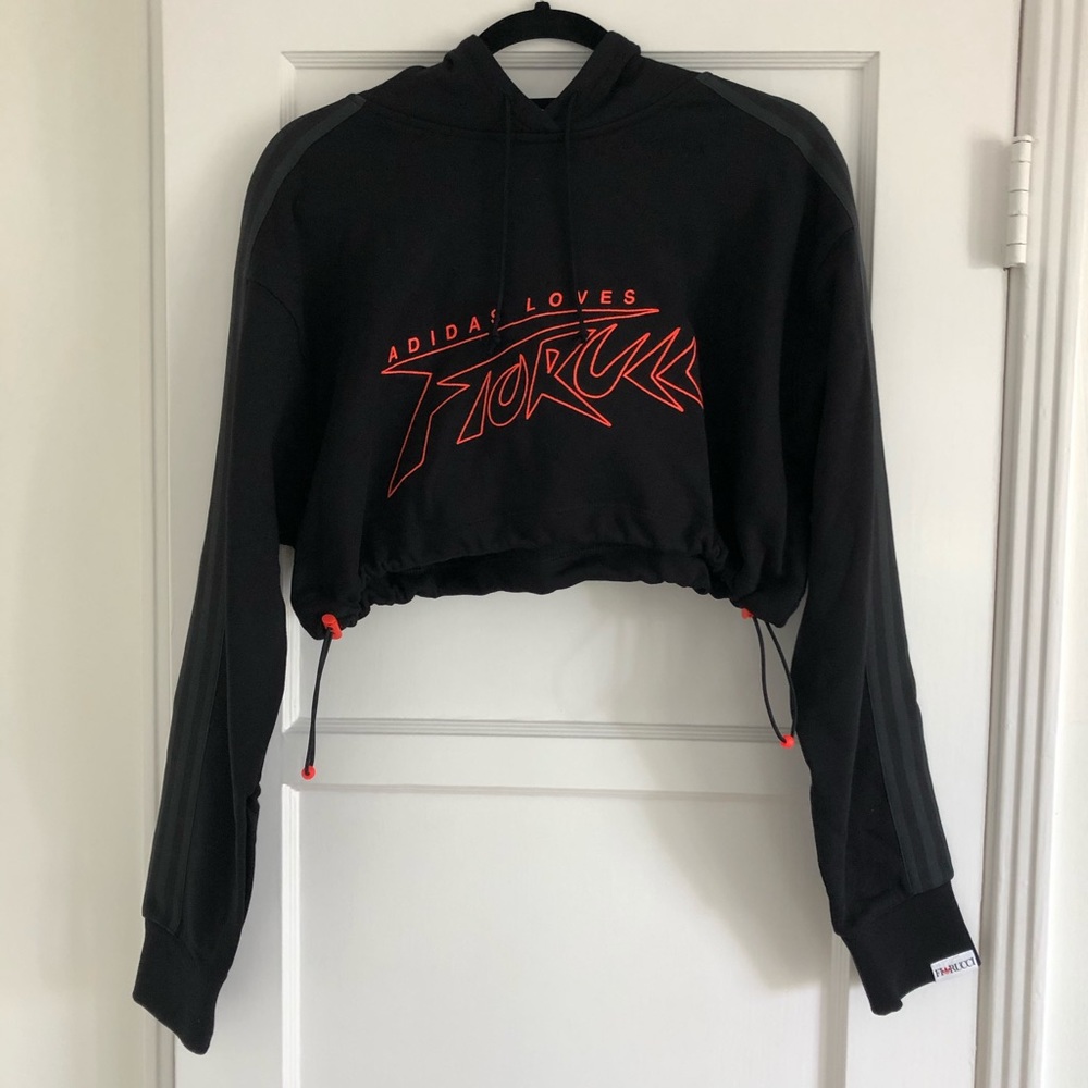 Adidas s Fiorucci cropped track jacket size xs